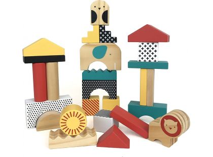 Petitcollage Dřevěné kostky zvířátka