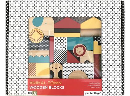 Petitcollage Dřevěné kostky zvířátka