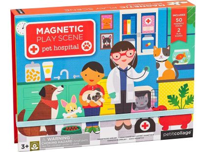 Petitcollage Puzzle magnetické Tabulka Veterinární klinika 50 dílků