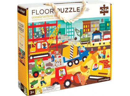 Petitcollage Puzzle podlahové Stavba ve městě 24 dílků