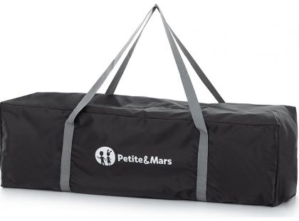 Petite & Mars Postýlka cestovní Nyja Teddy Friend Coal - Poškozený obal