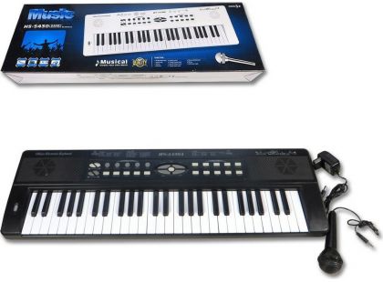 Piano 54 kláves s nabíječkou a mikrofonem