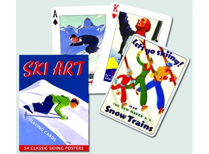 Piatnik Karty Poker Ski Art