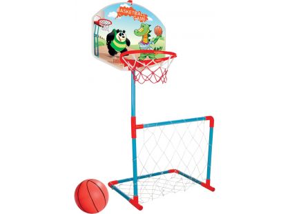 Pilsan Basket + fotbalová branka s míčem Panda s Dinem