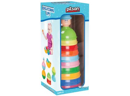 Pilsan Toys stavebnice Výchovné barevné kalíšky 10 ks