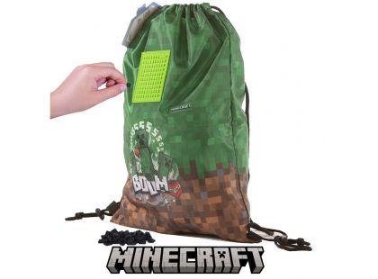 Pixie Crew Minecraft vak na záda zeleno-hnědý