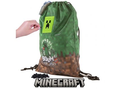 Pixie Crew Minecraft vak na záda zeleno-hnědý
