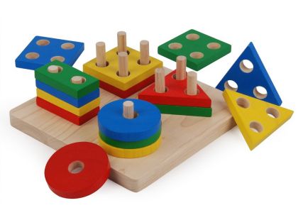 Plan Toys Deska s geometrickými tvary