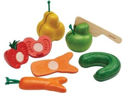 Plan Toys Krájení Křivé ovoce a zelenina