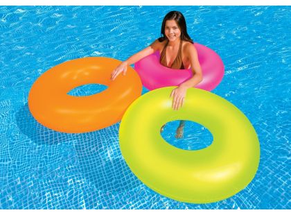 Plavací kruh 91cm Neon Frost Intex 59262 - Oranžová