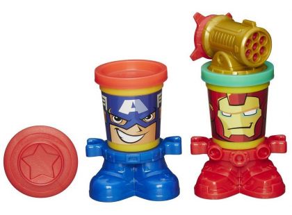 Play-Doh Avengers Kelímky ve tvaru hrdinů - Captain Amerika a Iron Man