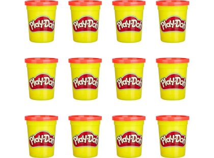 Play-Doh balení 12 ks kelímků červená