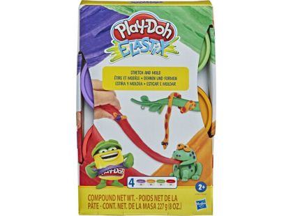 Play-Doh Elastix zeleno-oranžo-červeno-fialová
