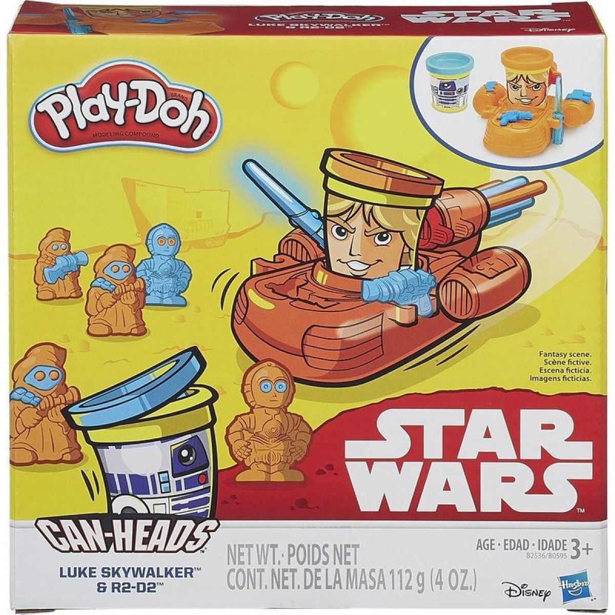 Play-Doh Star Wars Dvojbalení kelímků - Luke Skywalker a R2-D2