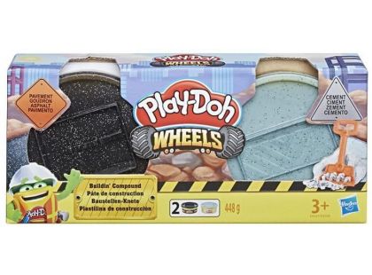 Play-Doh Wheels Stavební modelína černá, šedá