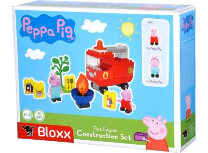PlayBig BLOXX Peppa Pig Hasičské auto s příslušenstvím