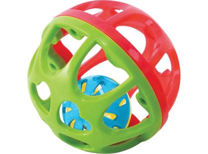 Playgo Chrastící míček - Červeno-zelená