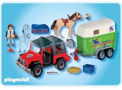 Playmobil 4189 Terénní auto s přívěsem pro koně