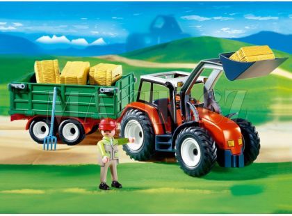 Playmobil 4496 Velký traktor s přívěsem