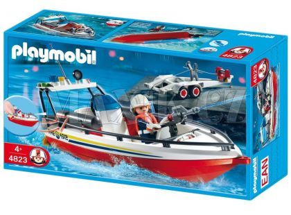 Playmobil 4823 Hasičský přívěs s člunem