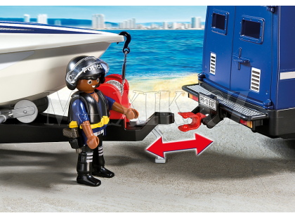 Playmobil 5187 Policejní auto s rychostním člunem