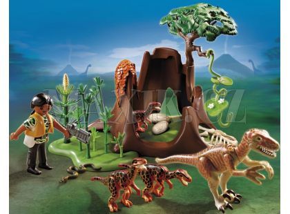 Playmobil 5233 Deinonychus a Velociraptoři