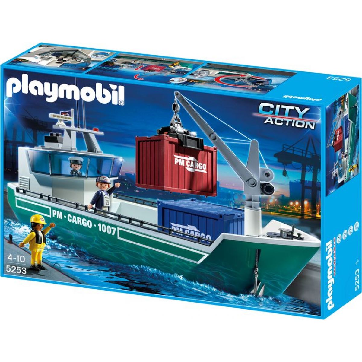 Playmobil 5253 Nákladní loď s jeřábem