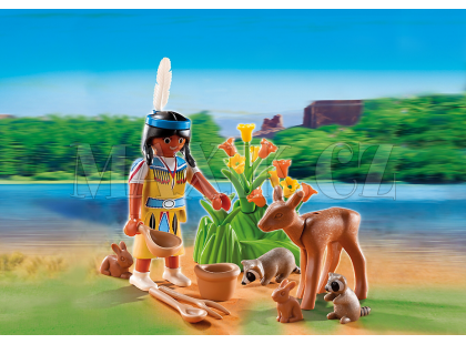 Playmobil 5278 Indiánská holčička s divou zvěří