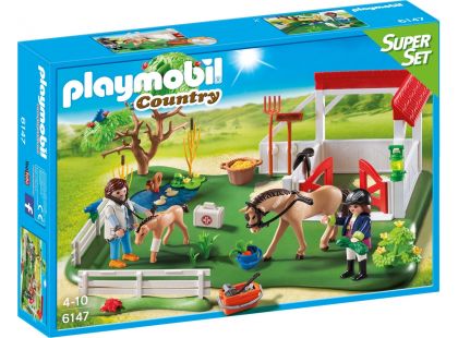Playmobil 6147 Super Set Padok se stáním pro koně