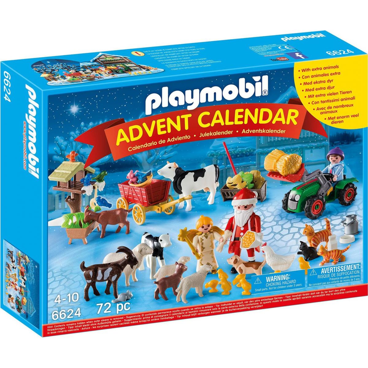 Playmobil 6624 Adventní kalendář - Vánoce na farmě