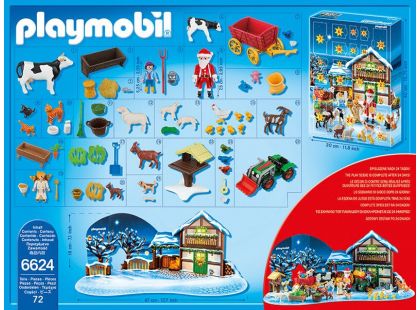Playmobil 6624 Adventní kalendář - Vánoce na farmě