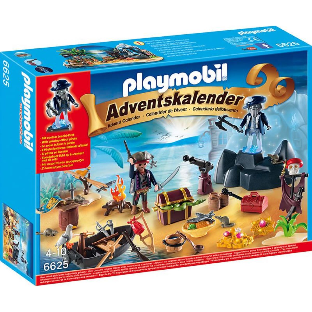 Playmobil 6625 Adventní kalendář - Tajemný pirátský ostrov pokladů