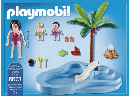 Playmobil 6673 Dětský bazén se skluzavkou