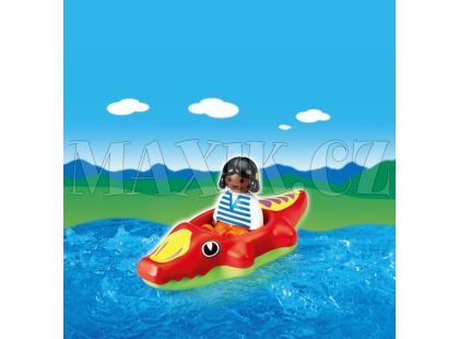 Playmobil 6764 Dítě s krokodýlí lodičkou