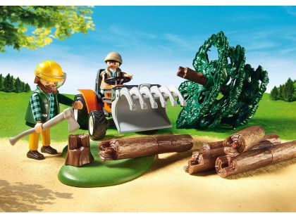 Playmobil 6814 Dřevorubci s traktorem