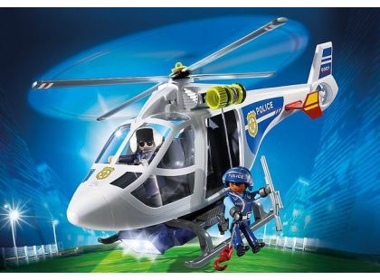 Playmobil 6921 Policejní helikoptéra s LED světlometem