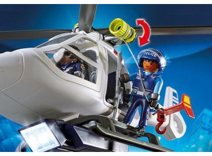 Playmobil 6921 Policejní helikoptéra s LED světlometem
