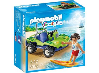 Playmobil 6982 Surfař s plážovou buginou