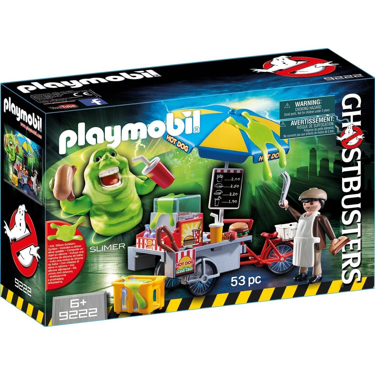 Playmobil 9222 Ghostbusters Slimer u stánku s hotdogy