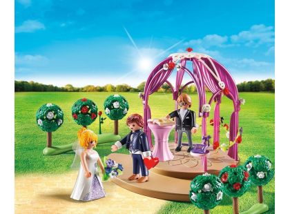 Playmobil 9229 Svatební pavilón s nevěstou a ženichem