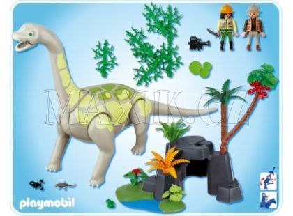 Playmobil Brachiosaurus ve skalách