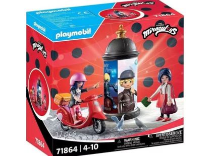Playmobil Kouzelná Beruška a Černý kocour: Marinettin skútr
