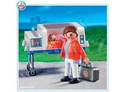 Playmobil Lékařka s inkubátorem