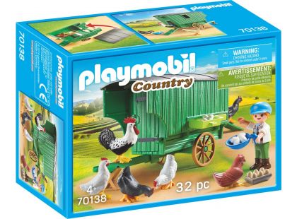 PLAYMOBIL® 70138 Pojízdný kurník - Poškozený obal