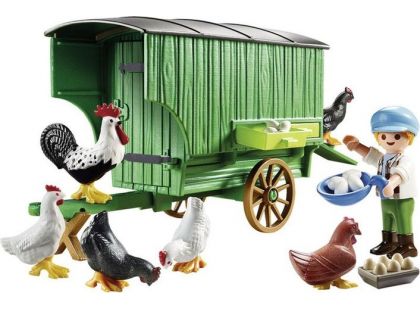 PLAYMOBIL® 70138 Pojízdný kurník - Poškozený obal