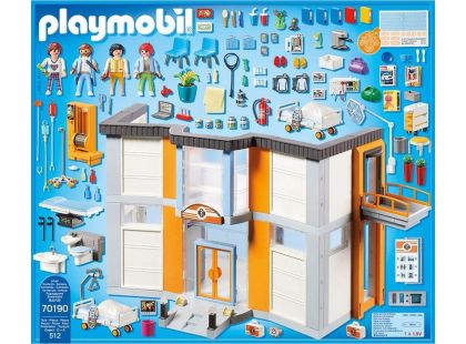 PLAYMOBIL® 70190 Velká nemocnice s vybavením - Poškozený obal