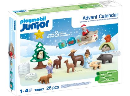 PLAYMOBIL® 70297 Junior adventní kalendář Zasněžené Vánoce