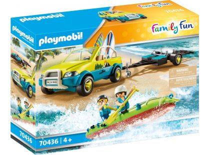 PLAYMOBIL® 70436 Plážové auto s lodním přívěsem