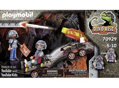 PLAYMOBIL® 70929 Dino Mine Vozík s raketami