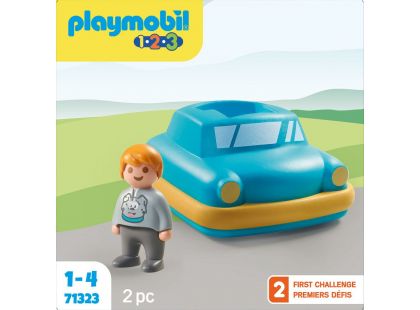 PLAYMOBIL® 71323 1.2.3 Autíčko Push & Go - Poškozený obal